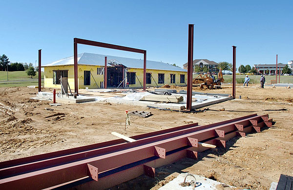 Construction of the Landscape department building