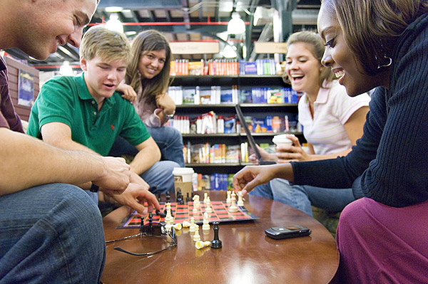 Chess Study Break in Barnes & Noble