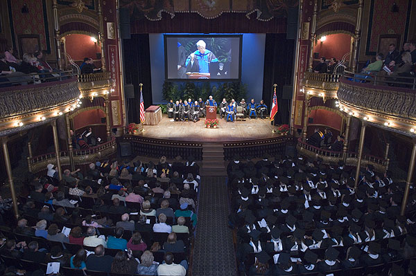 Meridian graduation at Riley Center
