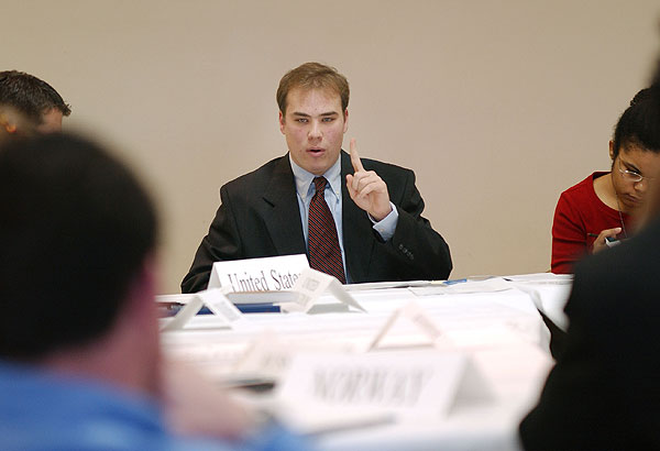 Parker Wiseman speaks to Model Security Council