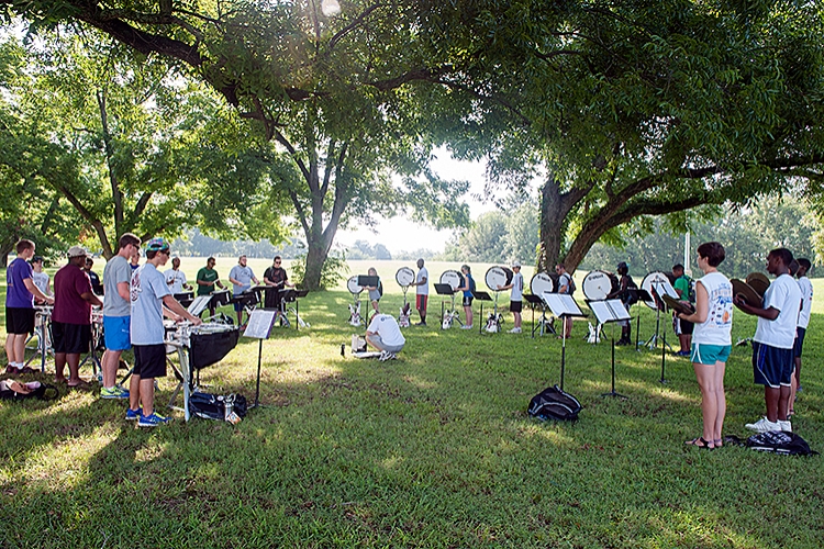 Famous Maroon Band drumline