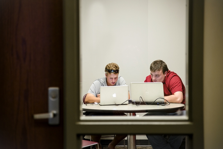 Students Studying in McCool
