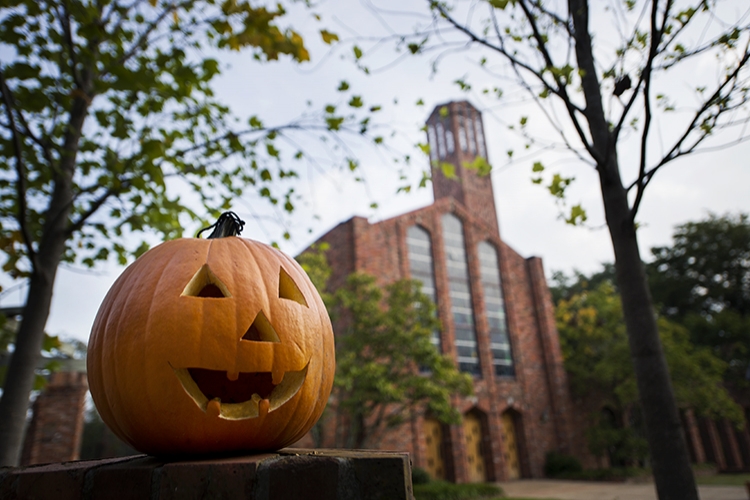 Halloween Pumpkin at the Chapel