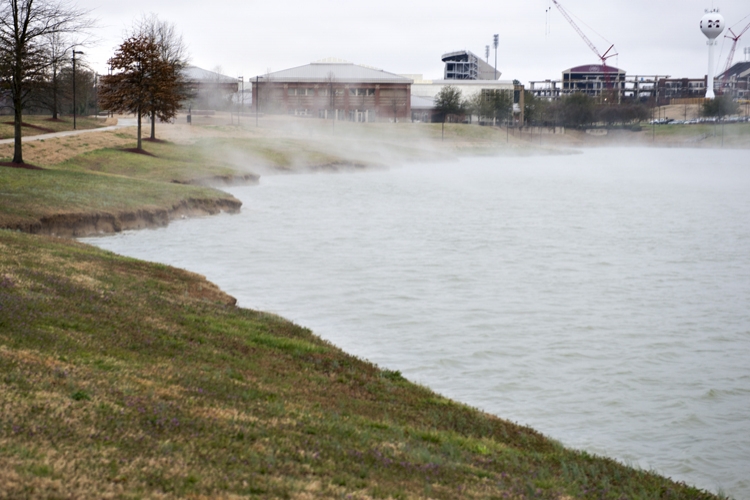 Steam Fog Blowing Off Chadwick Lake