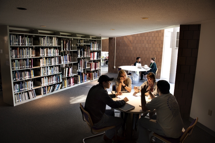 Architecture Students in Bob and Kathy Luke Library