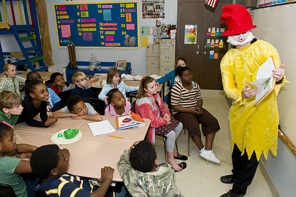 Dr. Seuss character "Sam I Am" for Read Across America