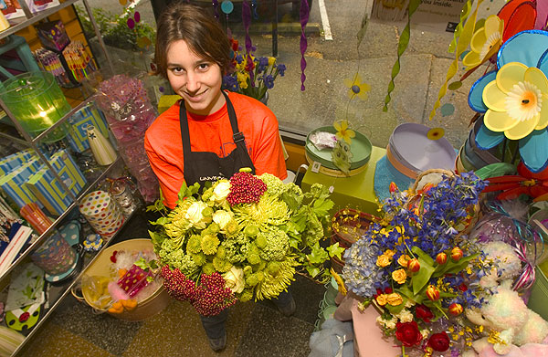 University Florist--Spring flower display