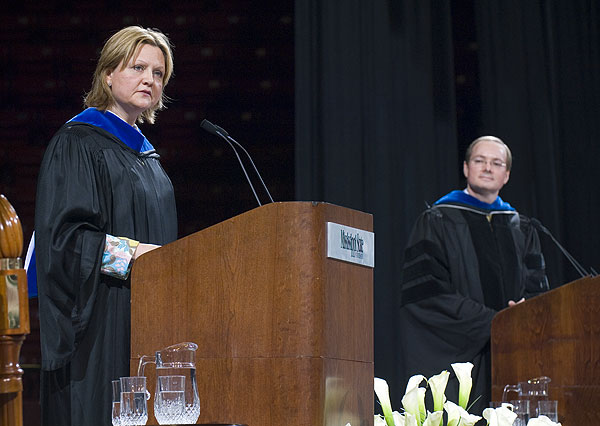 Rhonda & Mark Keenum speak at graduation