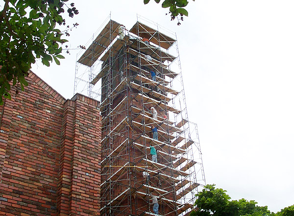 Scaffolding at Chapel Tower