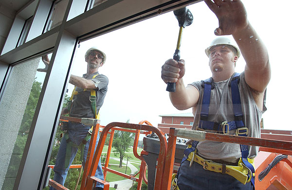 Installing windows at Hand Lab