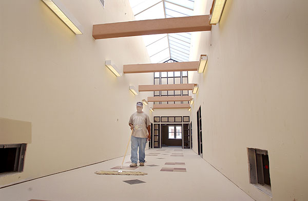 McCain renovation under 3rd floor skylight