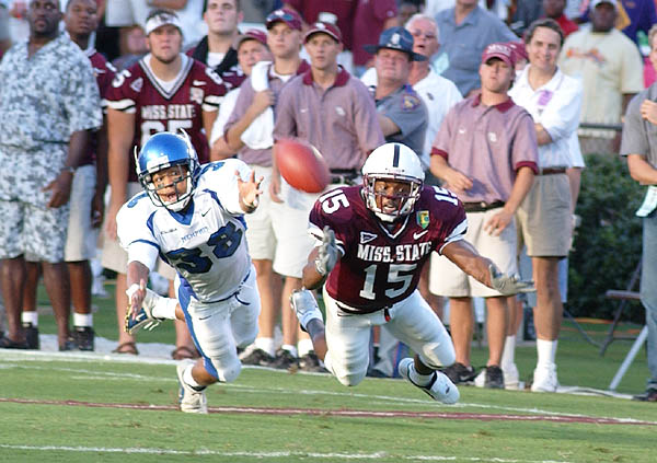 Football action vs Univ. of Memphis