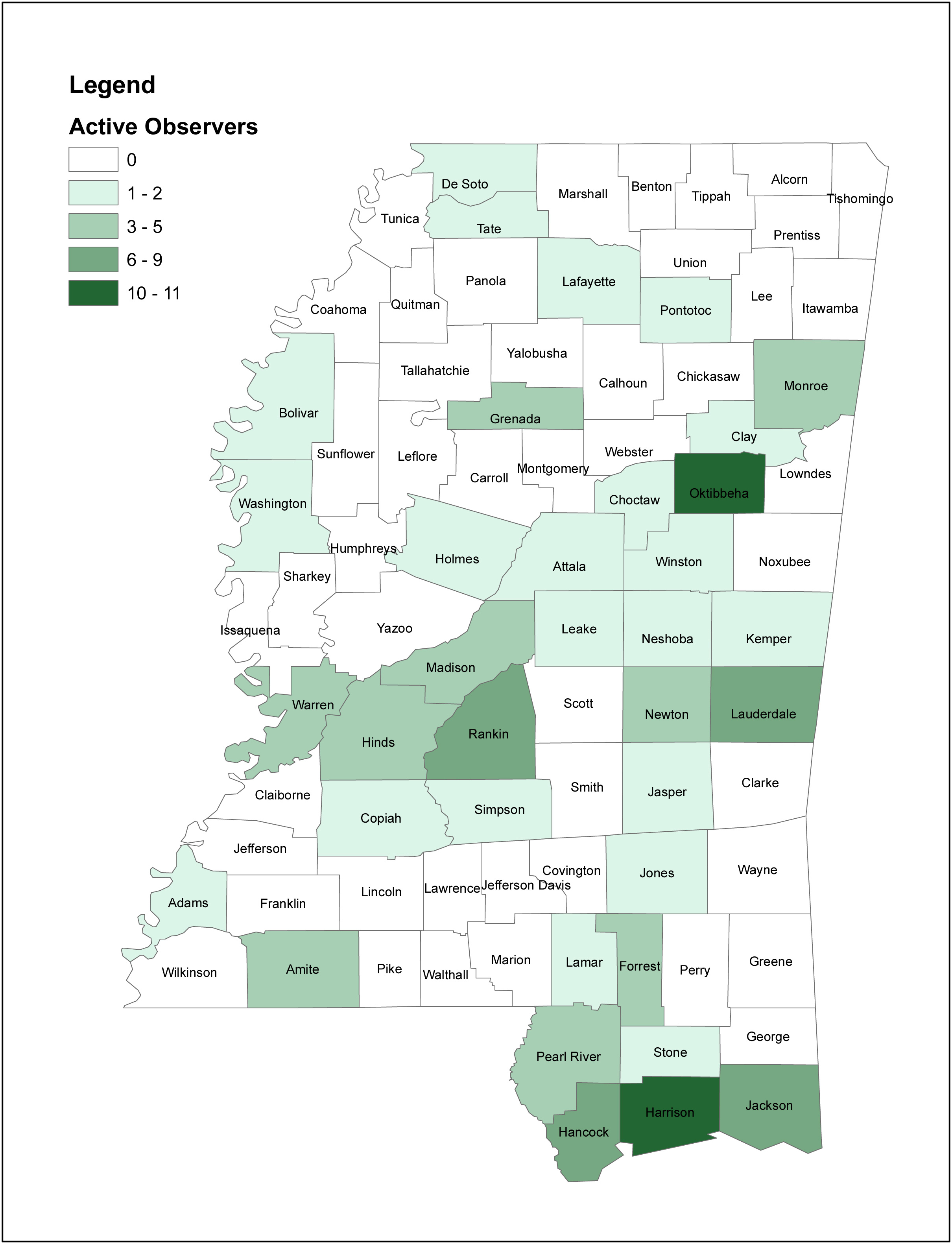 Rainfall observation map Rainfall observation map