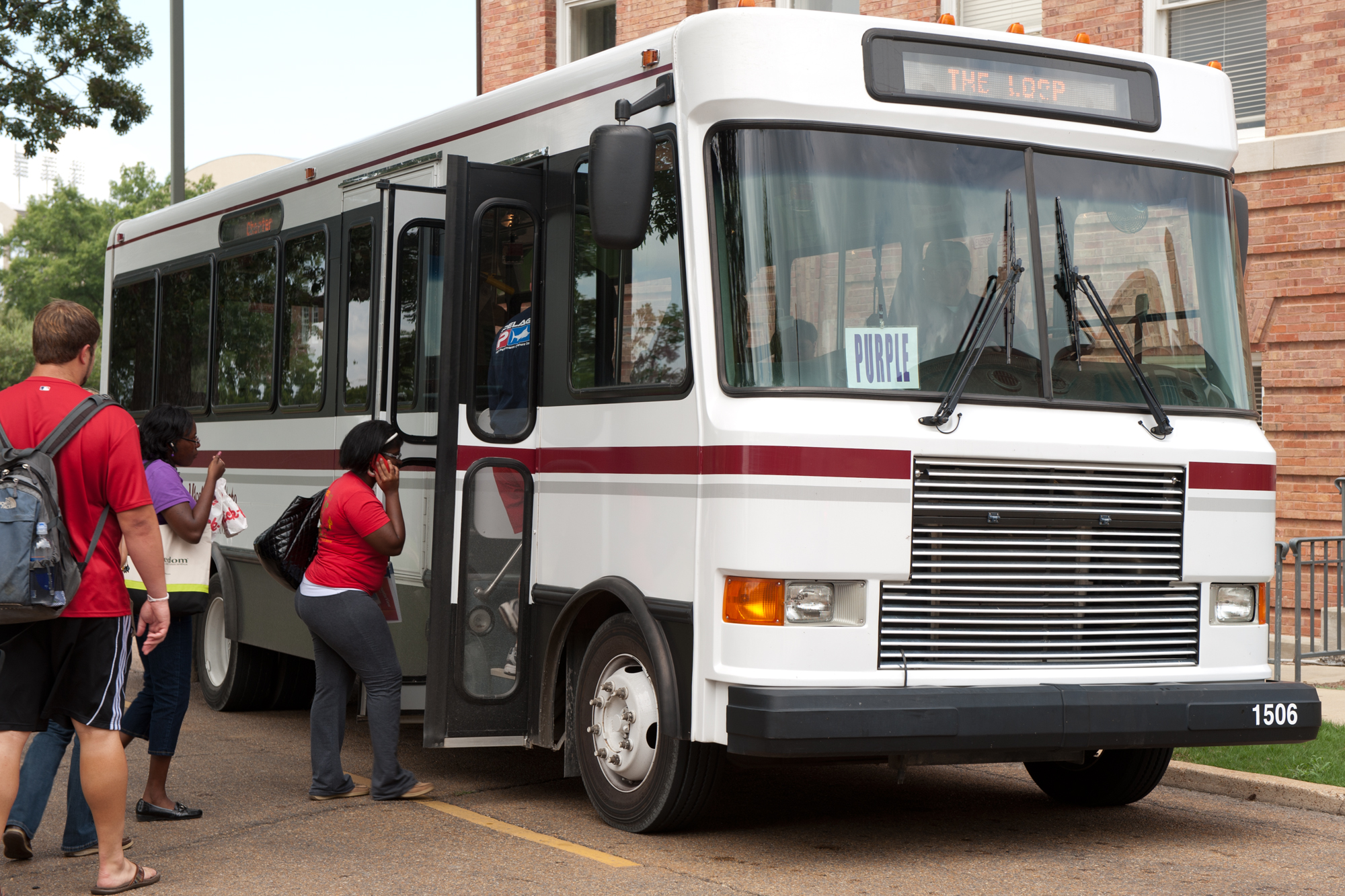 University shuttles are now equipped with GPS devices.<br /><br />
(Photo by Beth Newman) University shuttles are now equipped with GPS devices.<br /><br />
(Photo by Beth Newman)