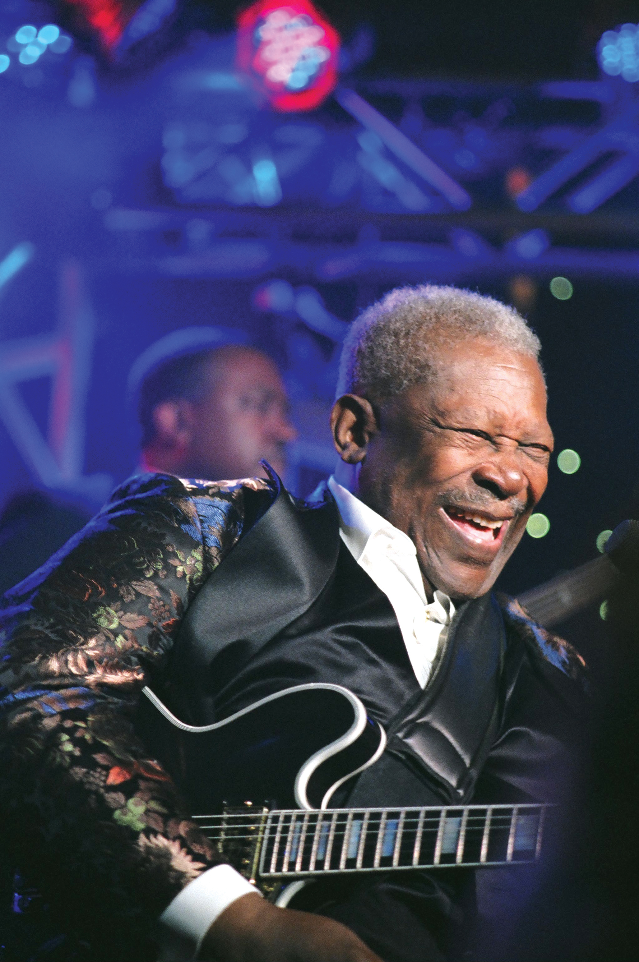 Blues music legend B.B. King performs at Mississippi State in an Oct. 11 concert.