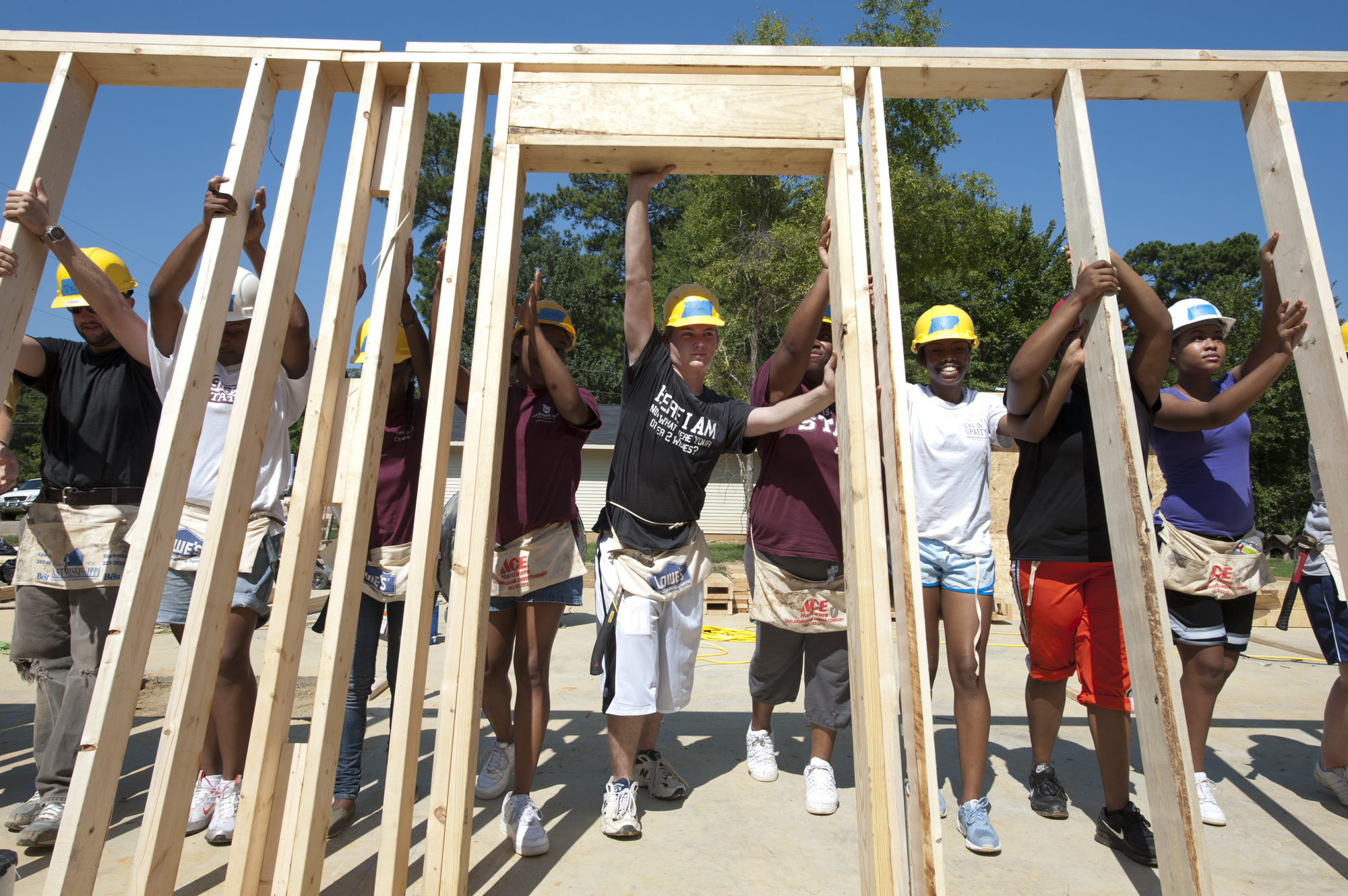 Service projects such as the construction of a Habitat for Humanity house helped MSU gain national recognition "with distinction" on the 2012 President's Higher Education Community Service Honor Roll. The university is among seven SEC schools receiving the "with distinction" classification.