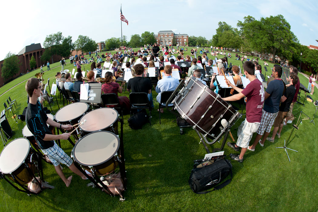 The Outdoor Band Concert on the MSU Drill Field is one of three upcoming music concerts this month sponsored by the music department. The Outdoor Band Concert on the MSU Drill Field is one of three upcoming music concerts this month sponsored by the music department.
