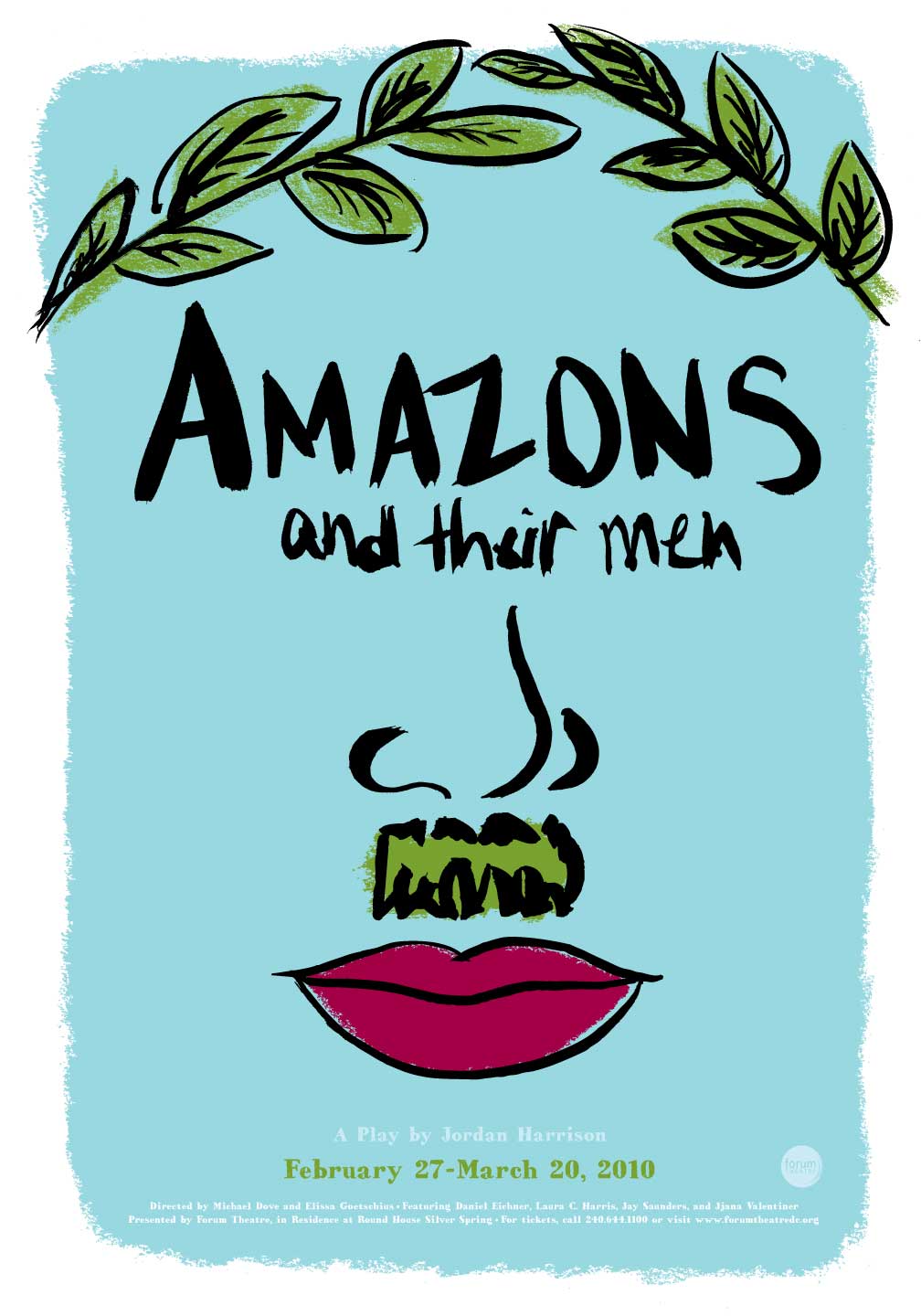 Paige McDonnell's best-of-show poster was created in MSU Professor Jamie Mixon's Graphic Design 2 class in spring 2012. Students illustrated and designed theater posters for the play, Amazons and Their Men Paige McDonnell's best-of-show poster was created in MSU Professor Jamie Mixon's Graphic Design 2 class in spring 2012. Students illustrated and designed theater posters for the play, Amazons and Their Men