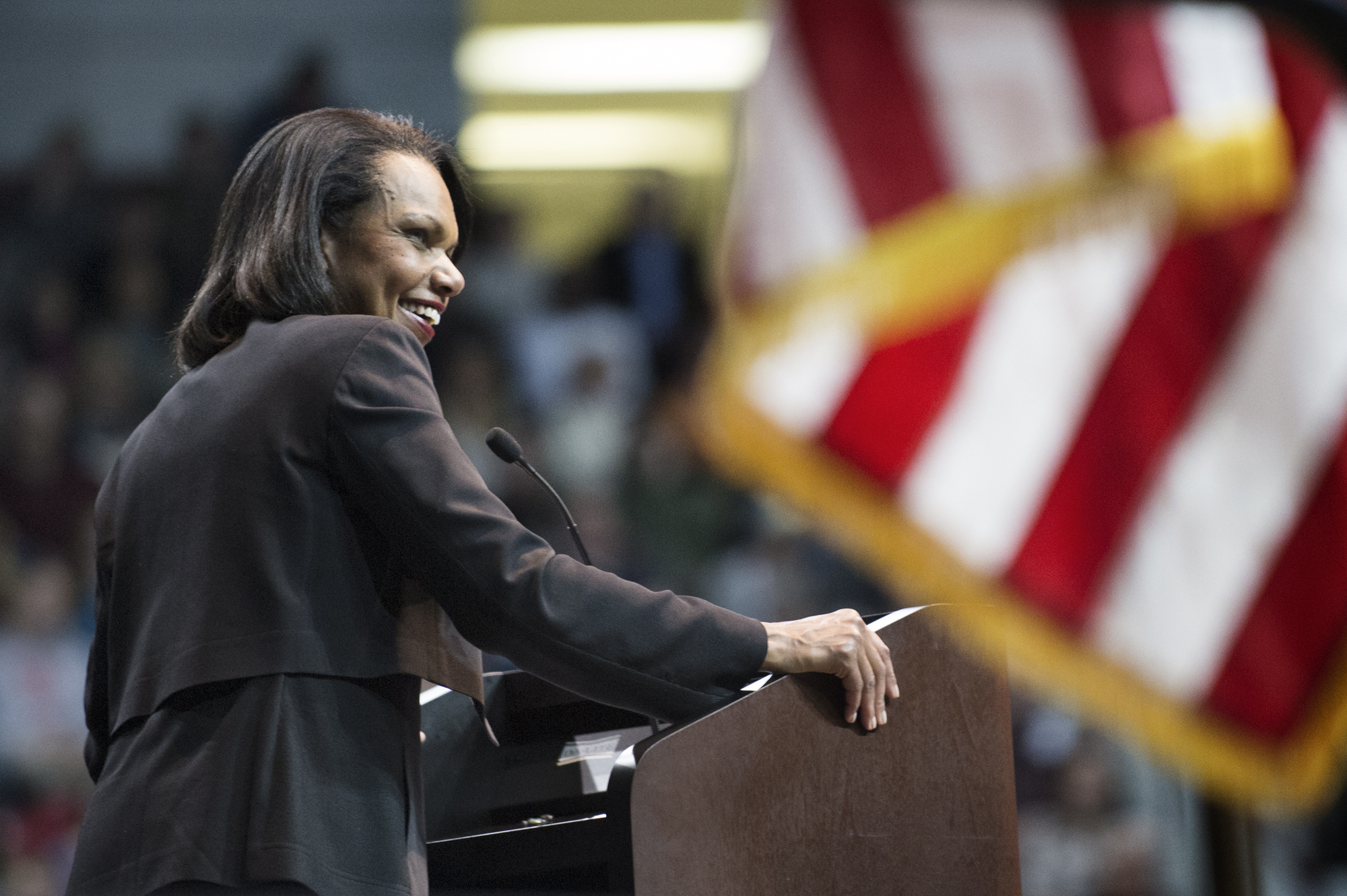 Former U.S. Secretary of State Condoleezza Rice spoke to more than 4,000 at MSU's Humphrey Coliseum Tuesday night. Former U.S. Secretary of State Condoleezza Rice spoke to more than 4,000 at MSU's Humphrey Coliseum Tuesday night.