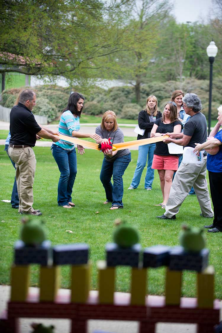As they have done throughout MSU's ATOMS2XP training program, a group of state teachers worked together to solve science problems during this week's final session. As they have done throughout MSU's ATOMS2XP training program, a group of state teachers worked together to solve science problems during this week's final session.