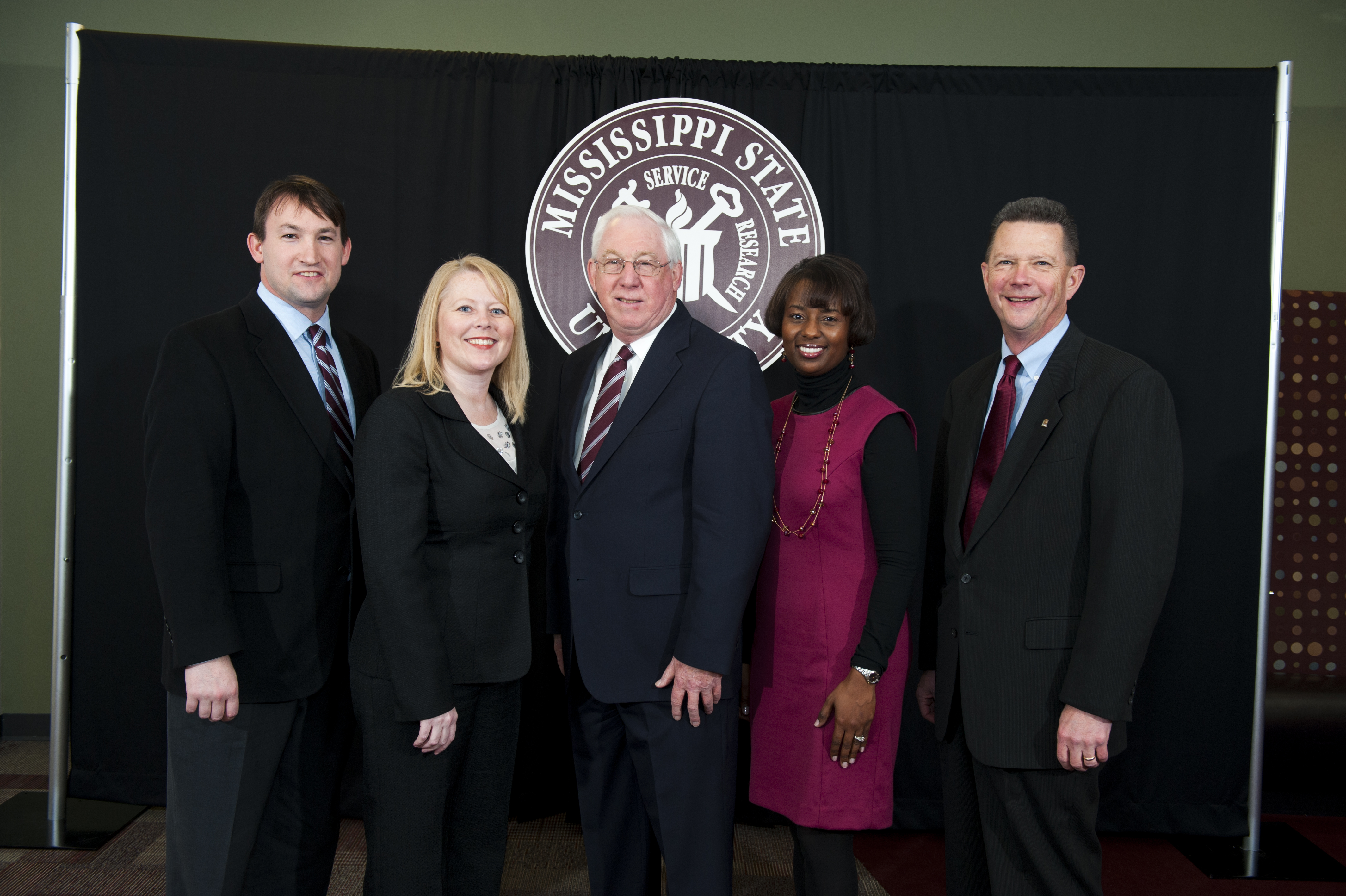 From left are Reeves, Turner, Roberson, Young and Black.