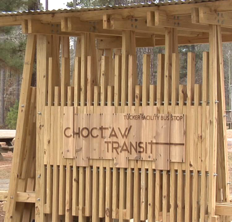MSU students designed and built this Tucker Facility Bus Stop and another in Pearl River for the Mississippi Band of Choctaw Indians. MSU students designed and built this Tucker Facility Bus Stop and another in Pearl River for the Mississippi Band of Choctaw Indians.