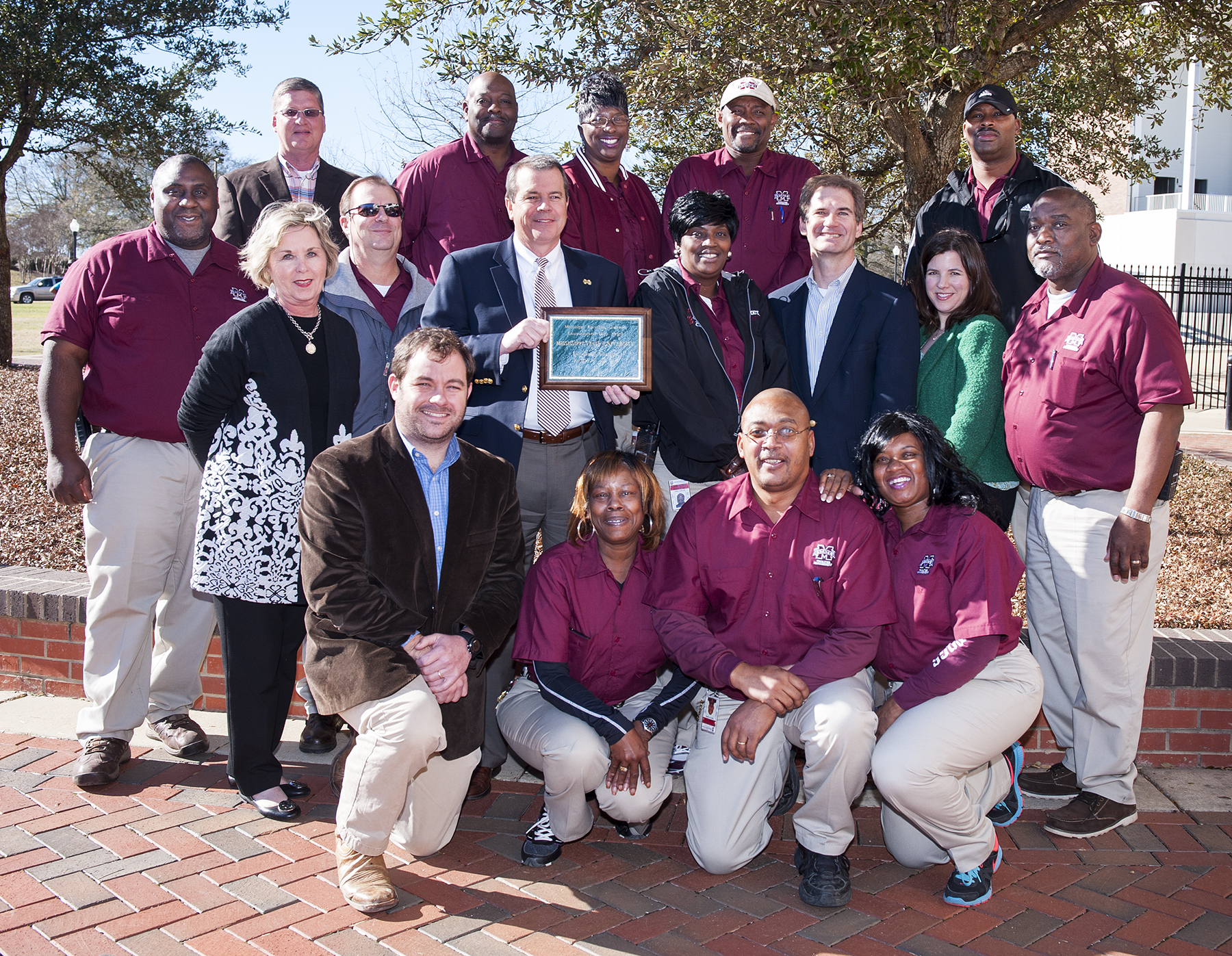 MSU administrators and staff received the Educational Institution Recycler of the Year award Tuesday from representatives of the Mississippi Recycling Coalition. MSU administrators and staff received the Educational Institution Recycler of the Year award Tuesday from representatives of the Mississippi Recycling Coalition.