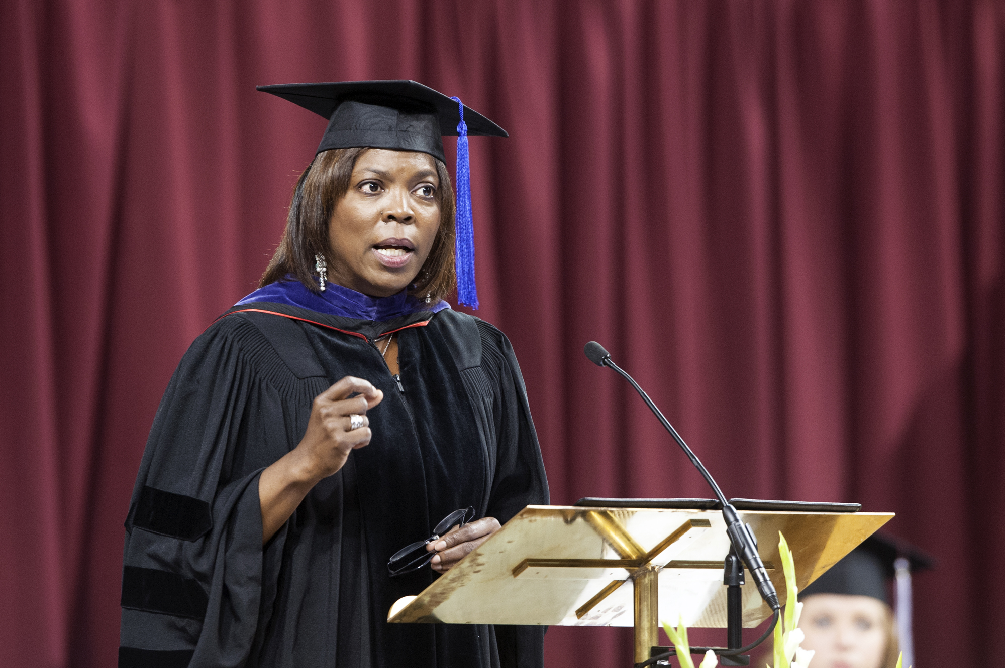 Ertharin Cousin, executive director of the United Nations World Food Programme, delivered Mississippi State's commencement addresses on Friday and Saturday [May 16 and 17]. She talked about how her perseverance and work ethic allows her to impact the world, and she challenged MSU graduates to do the same.