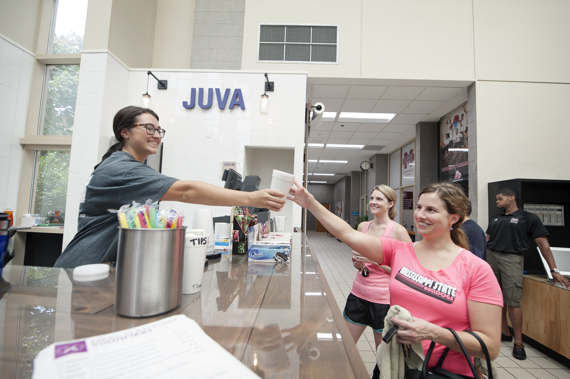 JUVA Juice's real-fruit smoothies now are available at MSU's Sanderson Center. JUVA Juice's real-fruit smoothies now are available at MSU's Sanderson Center.