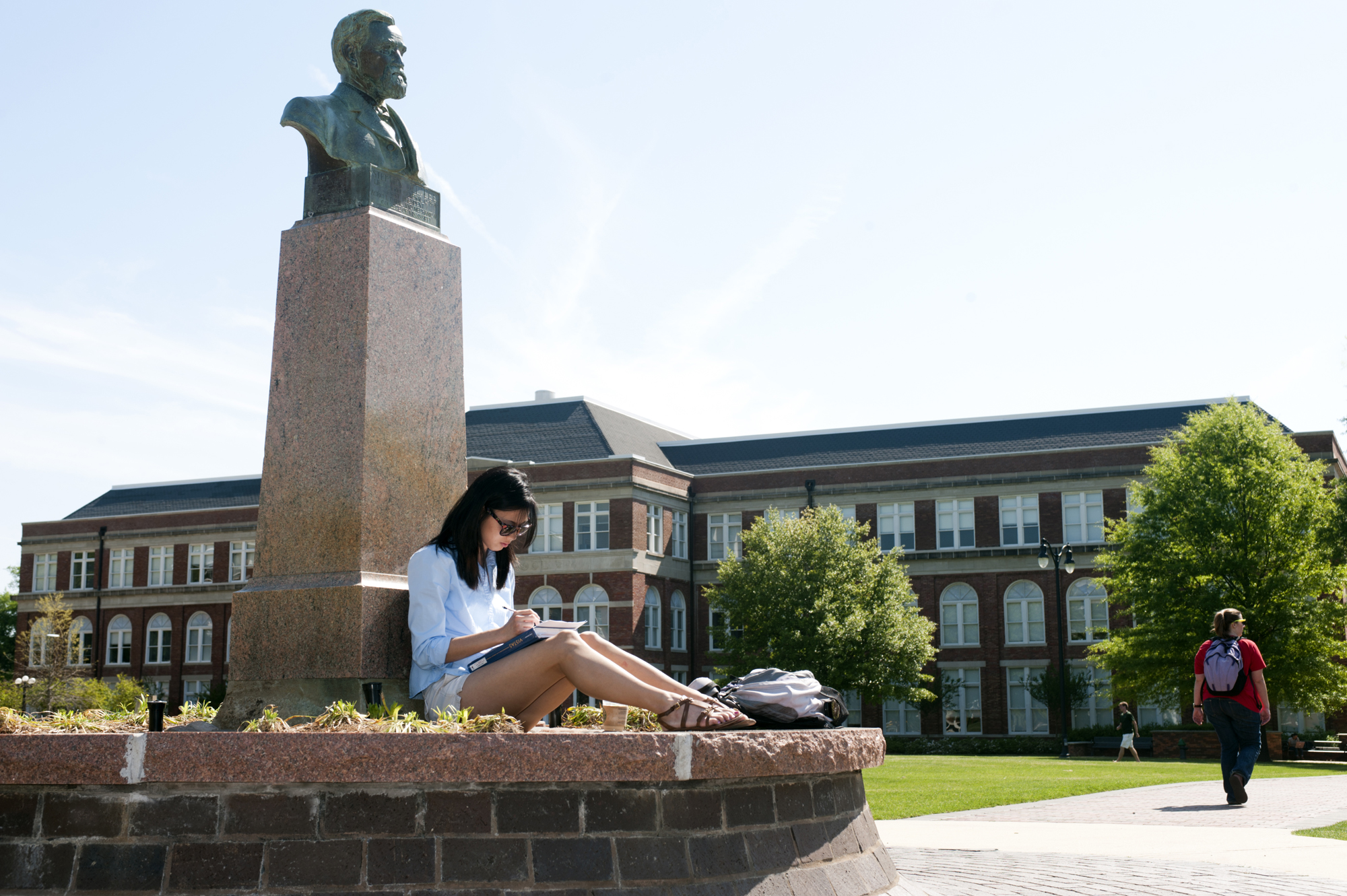 A student studies between classes at the historic bust of MSU's first president Stephen D. Lee. The Student Success Initiative is helping ensure all students are equipped to become lifelong learners and find success during their college careers and beyond. A student studies between classes at the historic bust of MSU's first president Stephen D. Lee. The Student Success Initiative is helping ensure all students are equipped to become lifelong learners and find success during their college careers and beyond.
