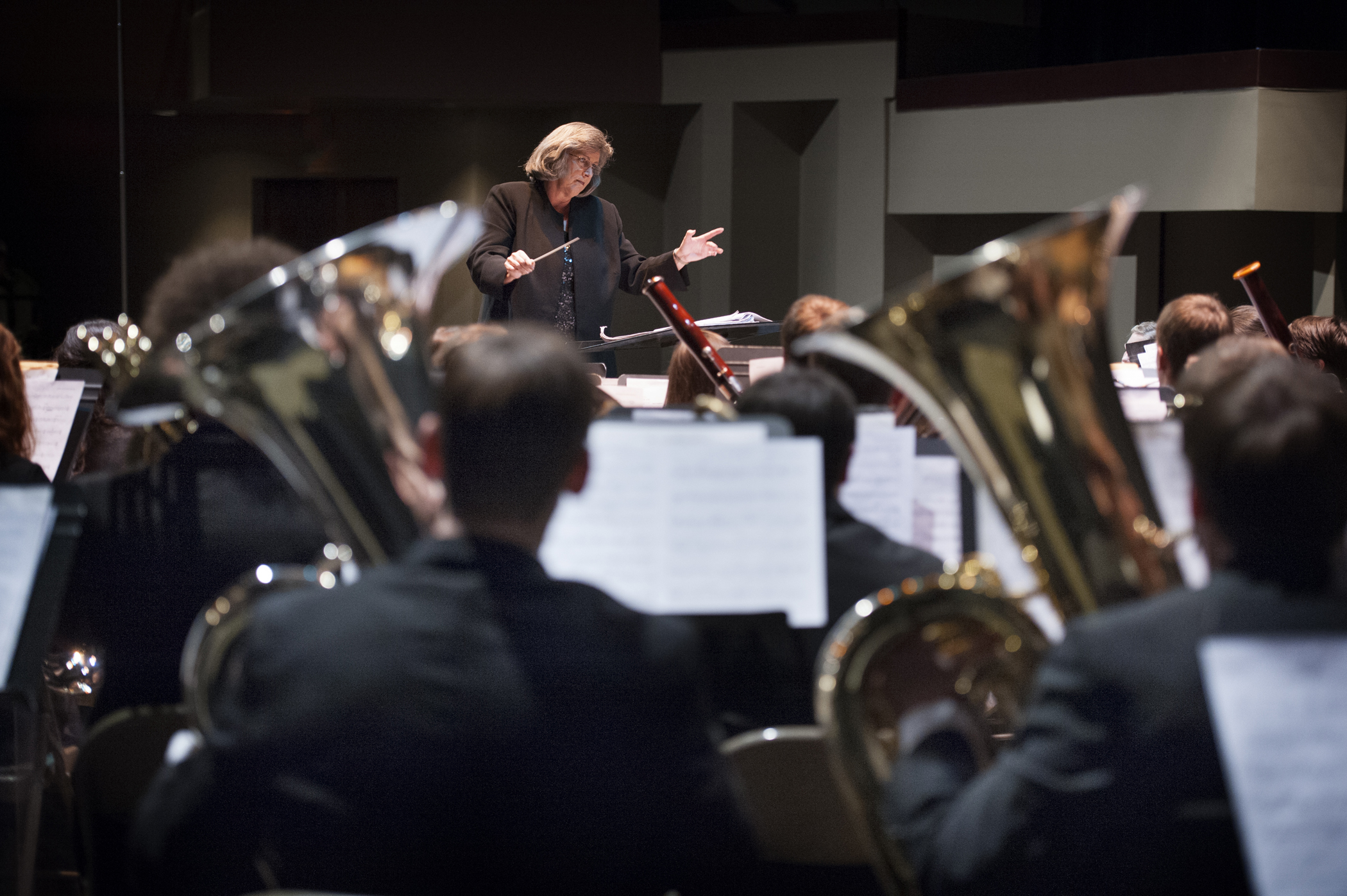 Mississippi State's Wind Ensemble led by Elva Kay Lance.