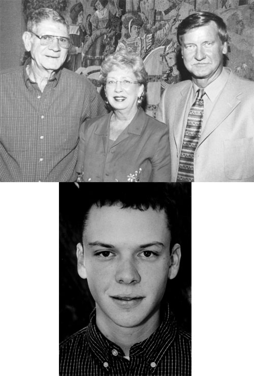 <br /><br />
Top, left to right, scholarship namesake Wayne Cole and his wife Mary, MSU donor James Smith<br /><br />
Bottom, MSU senior John Atwill, the first Wayne Cole Scholar <br /><br />
Top, left to right, scholarship namesake Wayne Cole and his wife Mary, MSU donor James Smith<br /><br />
Bottom, MSU senior John Atwill, the first Wayne Cole Scholar
