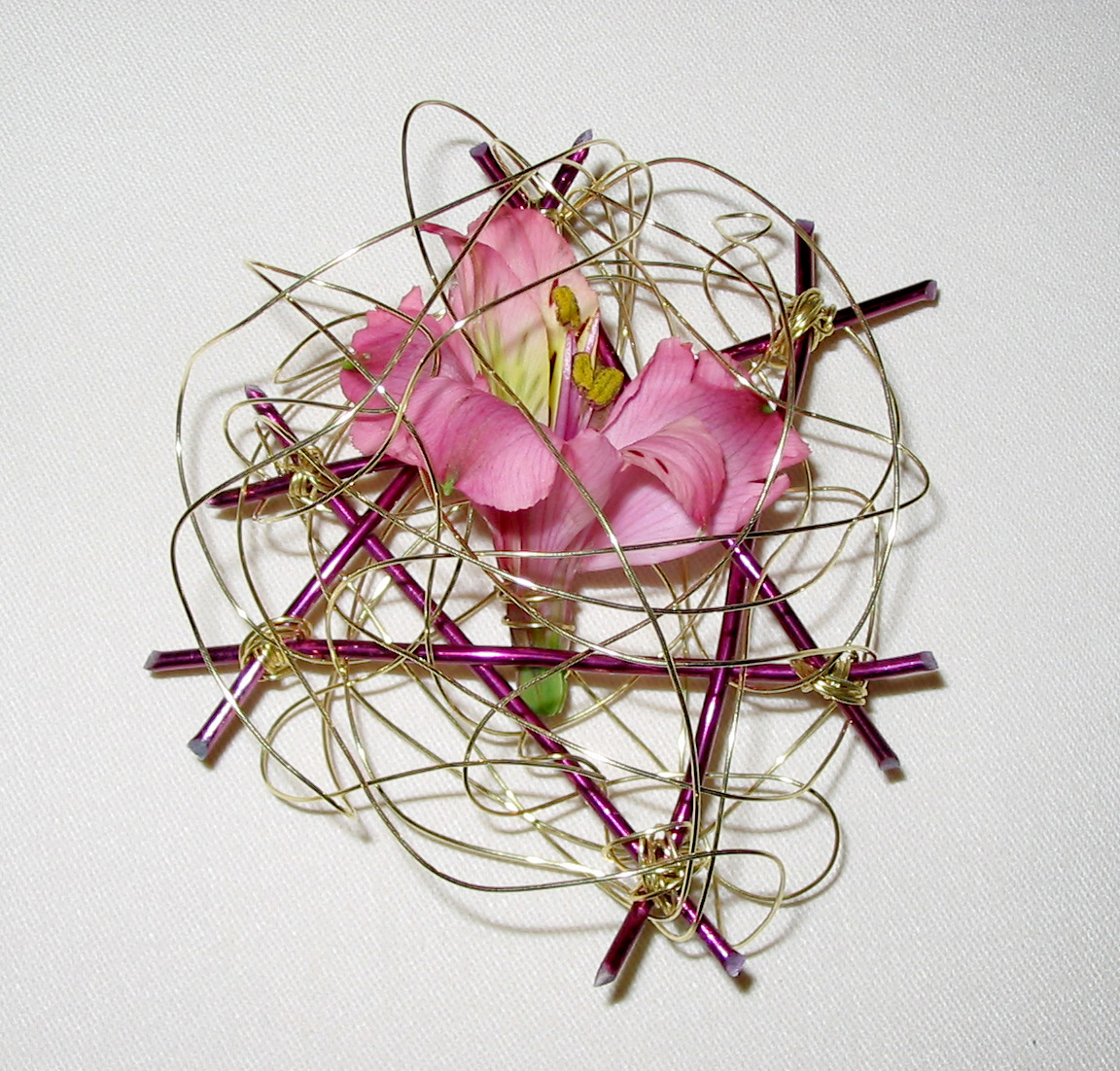 <br /><br />
MSU student Suzanne Williams' mother-of-the-bride corsage is a national award winner. <br /><br />
MSU student Suzanne Williams' mother-of-the-bride corsage is a national award winner.