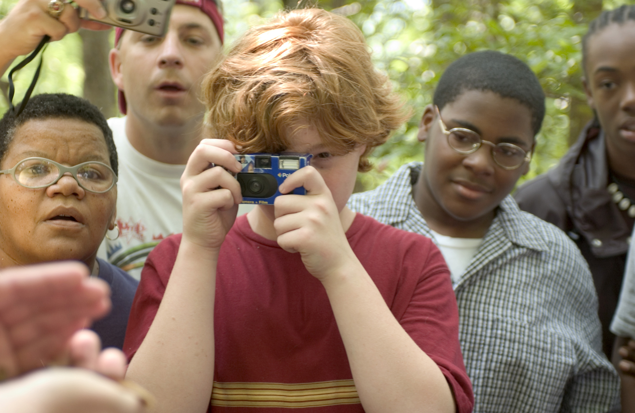 <br /><br />
SALAMANDER UP CLOSE--A hand-held Southern red salamander captured the attention of students and teachers during a recent nature excursion into the woodlands of Jeff Busby State Park in Choctaw County. They were participating in a summer science camp coordinated by Mississippi State's Center for Science Mathematics and Technology. They are (l to r): Cora Straight, a teacher at Starkville's Quad Alternative School Lester Jones, a teacher at Starkville's Armstrong Middle School Hunter Smith of Maben, a rising sixth grader at Henderson School and Michael Wynn and Victor Carr, both rising ninth graders at Starkville High School. <br /><br />
SALAMANDER UP CLOSE--A hand-held Southern red salamander captured the attention of students and teachers during a recent nature excursion into the woodlands of Jeff Busby State Park in Choctaw County. They were participating in a summer science camp coordinated by Mississippi State's Center for Science Mathematics and Technology. They are (l to r): Cora Straight, a teacher at Starkville's Quad Alternative School Lester Jones, a teacher at Starkville's Armstrong Middle School Hunter Smith of Maben, a rising sixth grader at Henderson School and Michael Wynn and Victor Carr, both rising ninth graders at Starkville High School.