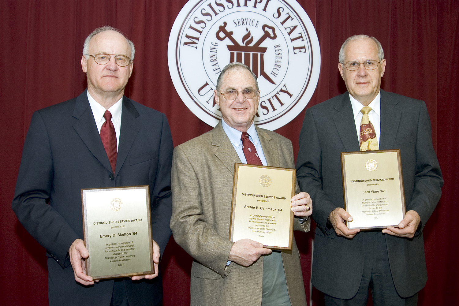 (Left) Emery D. Skelton, Archie E. Cammack and Jack Ware (Left) Emery D. Skelton, Archie E. Cammack and Jack Ware