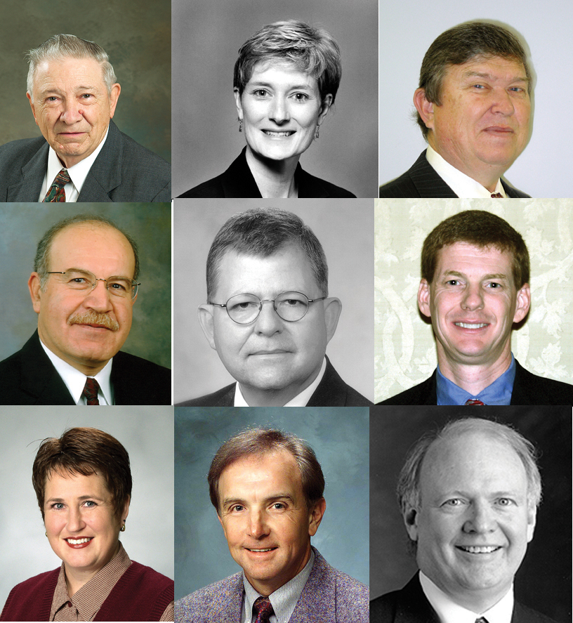 <br /><br />
Top row, left to right, Billie Ball, Virginia Carron, and James Dow. Middle row, Mohammad Hosni, Harry James, and Curry Knight. Bottom row, Marilyn Martin, Prentice McKibben, and James Trimble. <br /><br />
Top row, left to right, Billie Ball, Virginia Carron, and James Dow. Middle row, Mohammad Hosni, Harry James, and Curry Knight. Bottom row, Marilyn Martin, Prentice McKibben, and James Trimble.