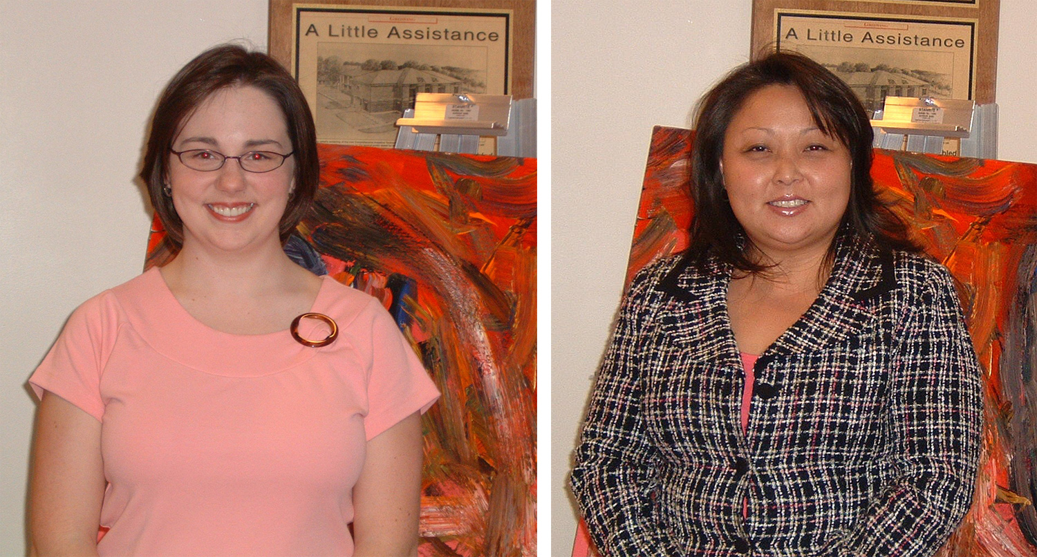 (Left) Lauren Beth Cavadel and Yun Hui Gardner (Left) Lauren Beth Cavadel and Yun Hui Gardner