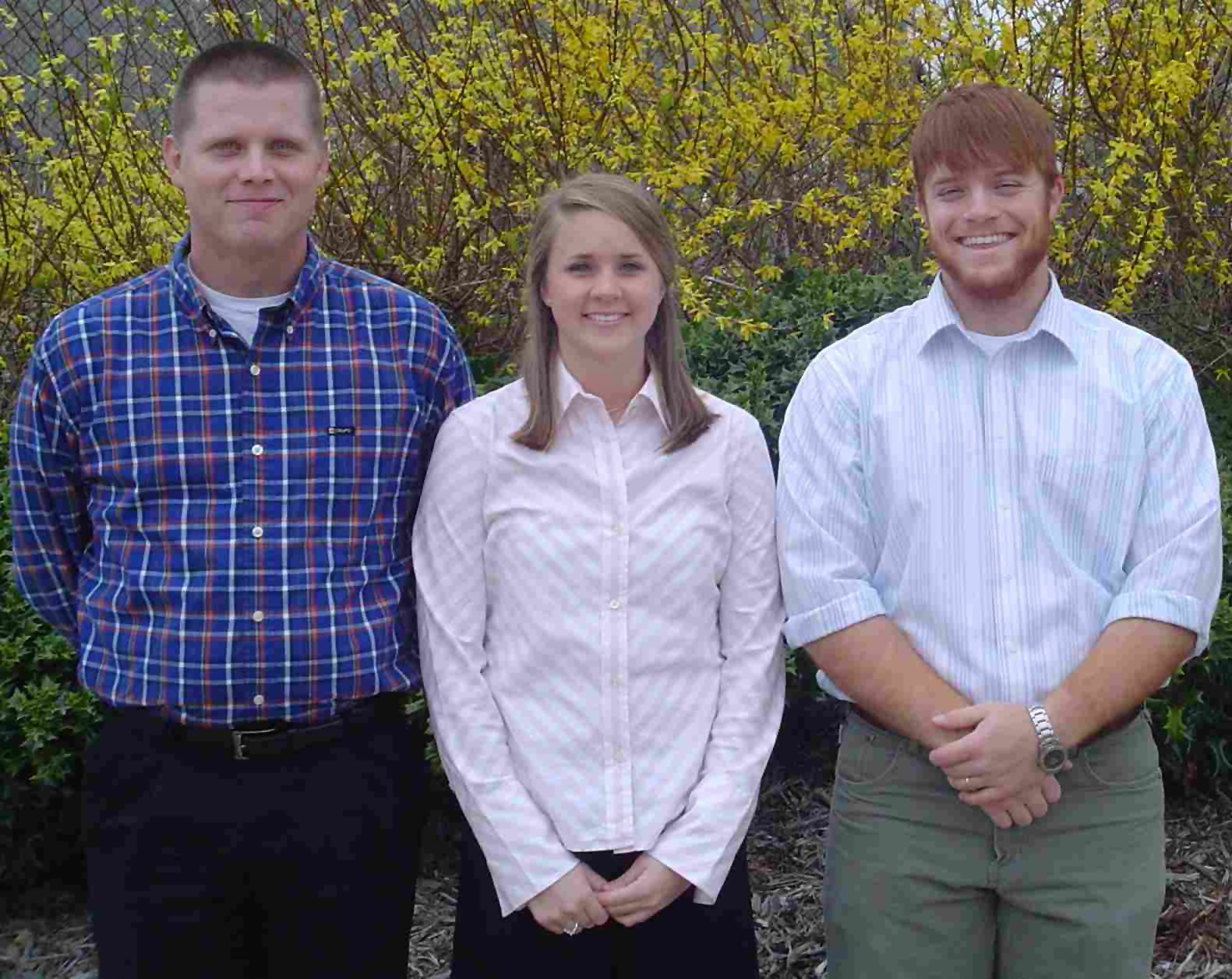 MSU kinesiology scholars (l-r) Kevin Cope, Lauren Shideler and John Davis MSU kinesiology scholars (l-r) Kevin Cope, Lauren Shideler and John Davis