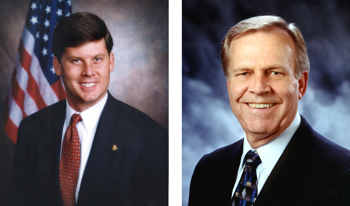 (Left) U.S. Rep. Chip Pickering and James Worth Bagley (Left) U.S. Rep. Chip Pickering and James Worth Bagley