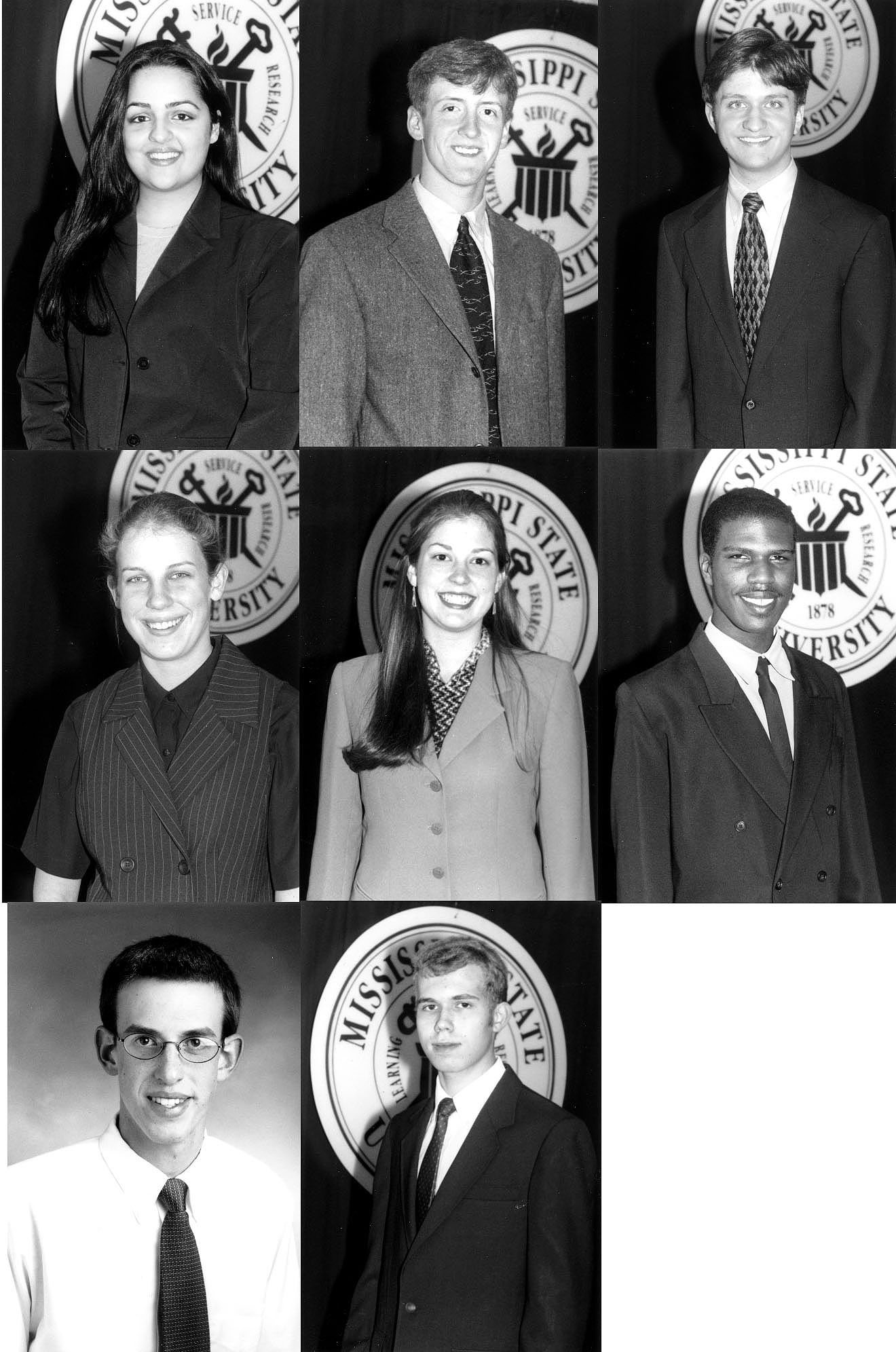 <br /><br />
Top, left to right, Schillig Scholars Bahar Adeli, Cory Carter, Jonathan Cole<br /><br />
(center) Claire Fellman and Amy Wilkinson (bottom) Presidential Scholars Jared Fisher, Peter Gilbert and Robert Stranghoener <br /><br />
Top, left to right, Schillig Scholars Bahar Adeli, Cory Carter, Jonathan Cole<br /><br />
(center) Claire Fellman and Amy Wilkinson (bottom) Presidential Scholars Jared Fisher, Peter Gilbert and Robert Stranghoener