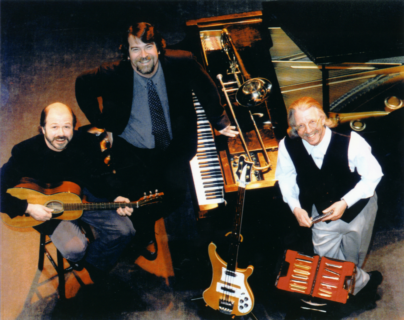 <br /><br />
Left, Joel Brown, Chris Brubeck, and Peter "Mudcat" Ruth <br /><br />
Left, Joel Brown, Chris Brubeck, and Peter "Mudcat" Ruth
