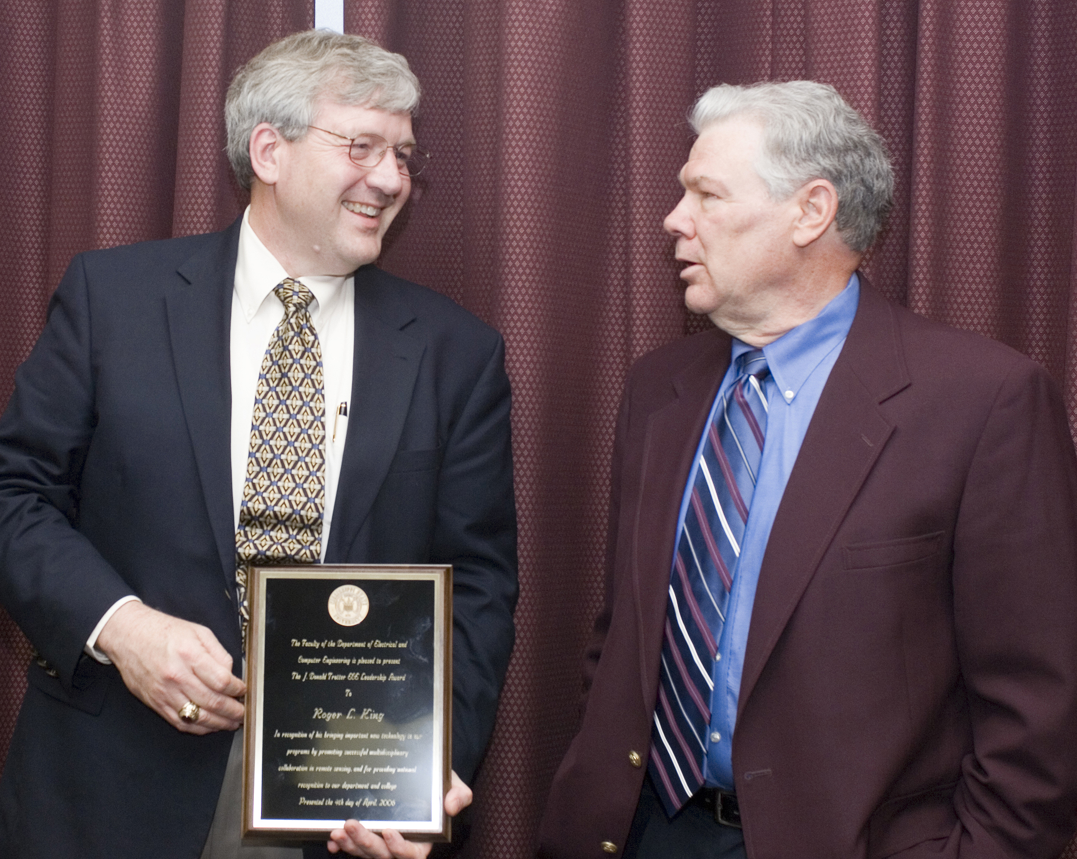 (Left) Roger L. King and Donald Trotter (Left) Roger L. King and Donald Trotter