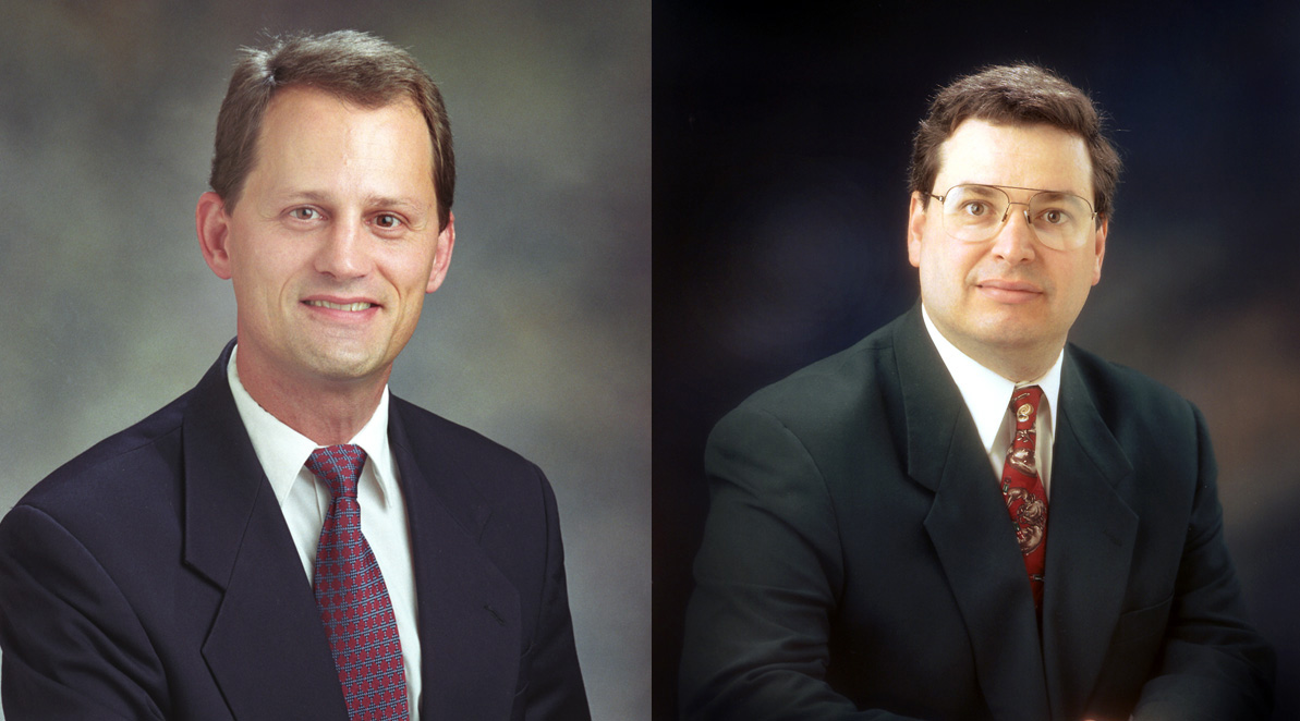 <br /><br />
(From left) Mark Horstemeyer and Mark Zappi <br /><br />
(From left) Mark Horstemeyer and Mark Zappi